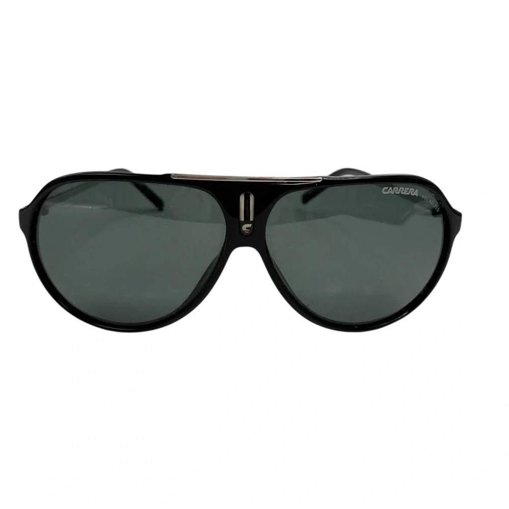 Carrera Hot/S Pilot Black Aviator shield polarized gradient lenses with logo